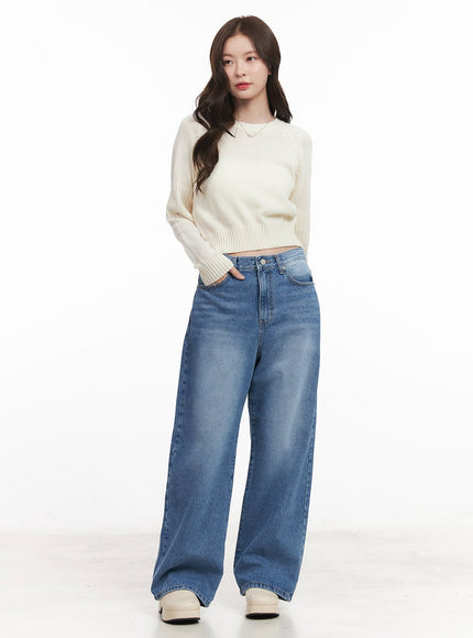 Lili Washed Wide-Leg Jeans CM512