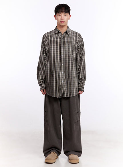 Men's Pocketed Wide-Fit Trousers IM512