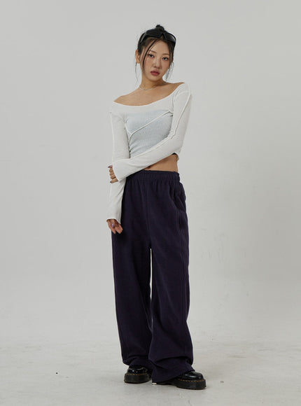 Off-Shoulder Mesh Cropped Top CD20