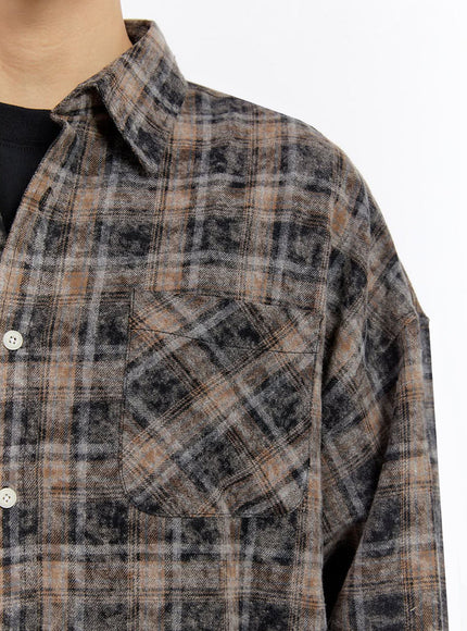 Men's Long-Sleeve Flannel Shirt IF528