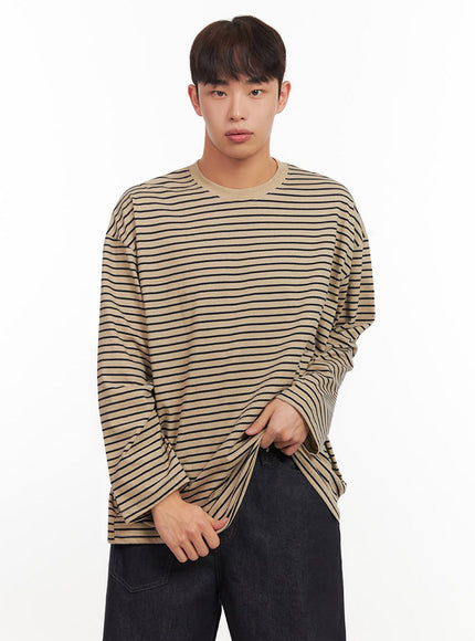 Men's Striped Oversized T-Shirt IF517