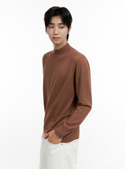 mens-classic-mock-neck-long-sleeve-shirt-in401