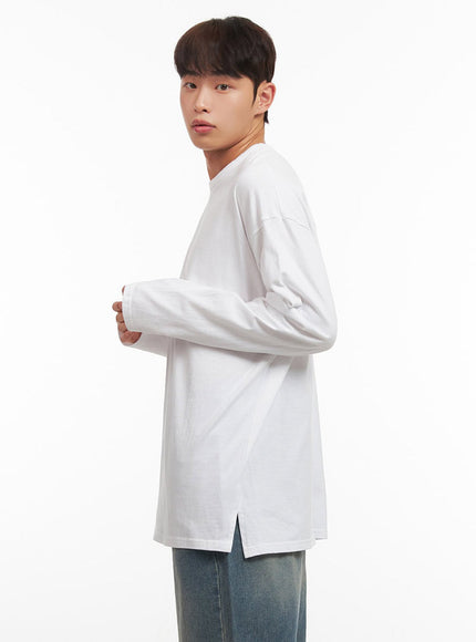 Men's Essential Oversized Long-Sleeve T-Shirt IF517