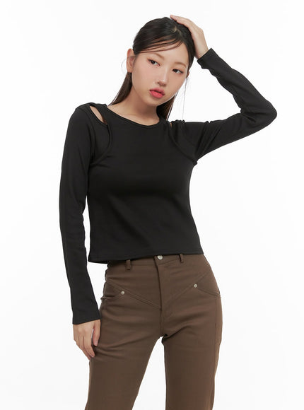 layered-cutout-long-sleeve-top-cs405