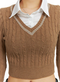 cable-knit-collar-crop-sweater-cf426