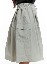 solid-flare-cargo-midi-skirt-cm425