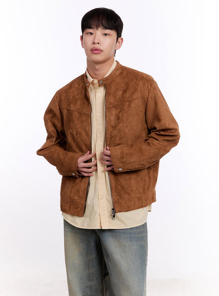 Men's Suede Biker Jacket IM512