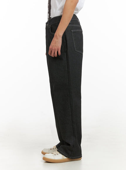 mens-stitched-wide-leg-jeans-black-iy416