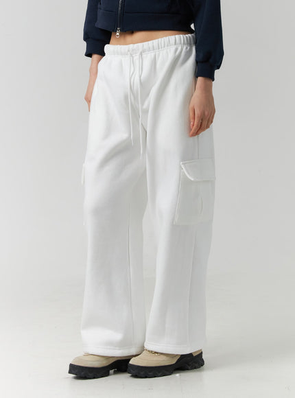 flowy-drawstring-plush-wide-pants-id305