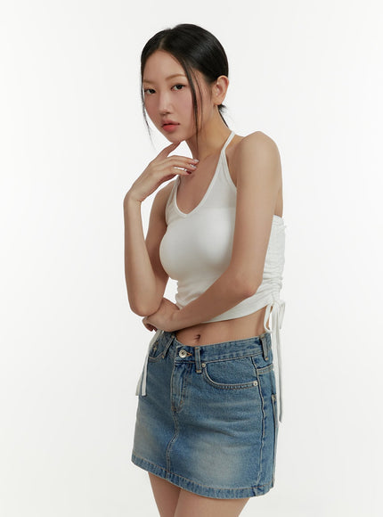 solid-halter-shirred-crop-top-cy409