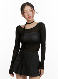 sheer-u-neck-top-with-scarf-ou403