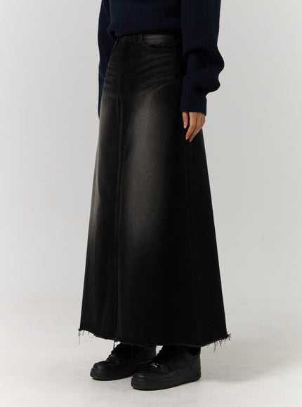 denim-raw-hem-stitch-maxi-skirt-cd329