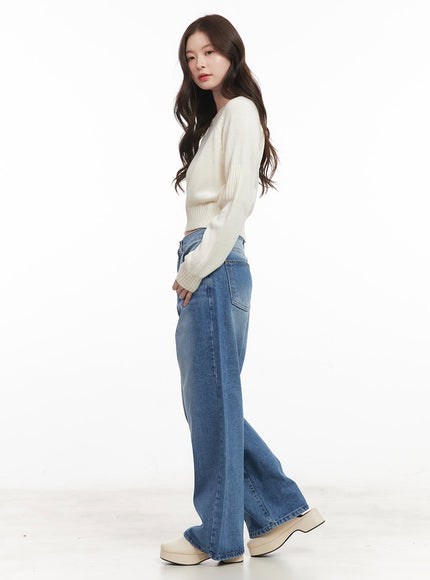 Lili Washed Wide-Leg Jeans CM512