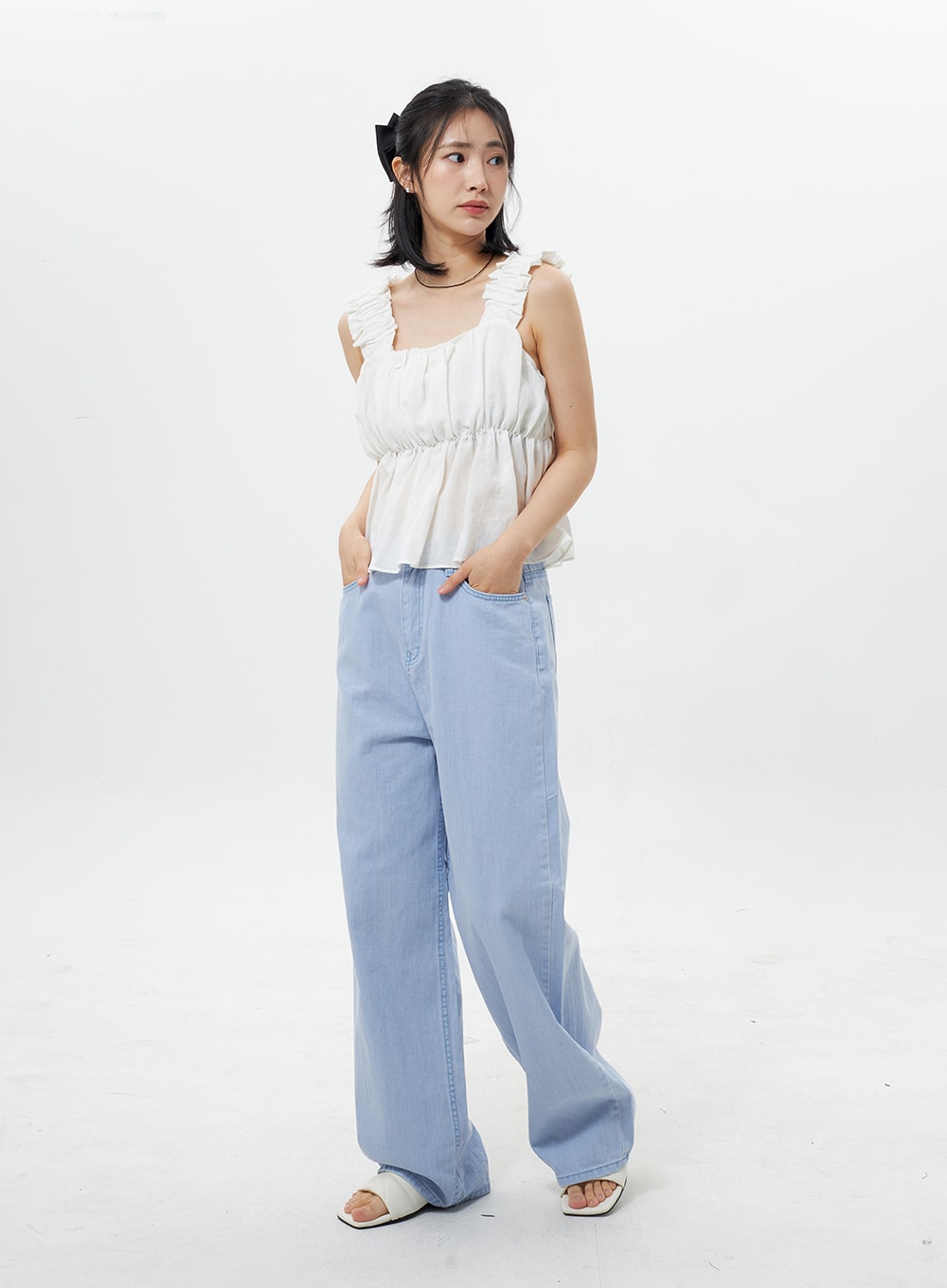 Cotton Baggy Pants OY309