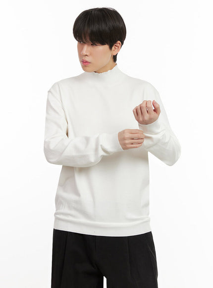 Men's Mock Neck Sweater IJ517