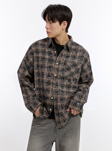 Men's Long-Sleeve Flannel Shirt IF528