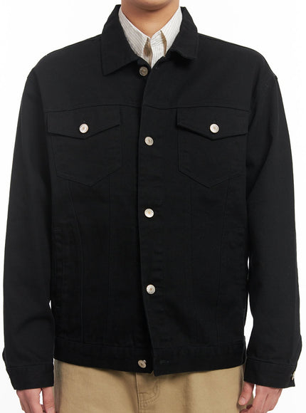 Men's Cotton Collared Jacket IM514