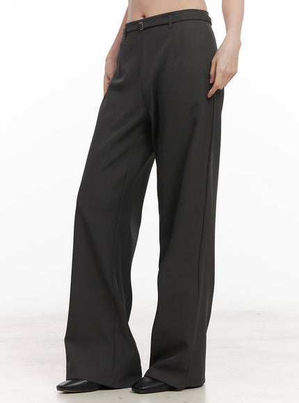 Buckle-Up Wide-Fit Slacks Pants CM511