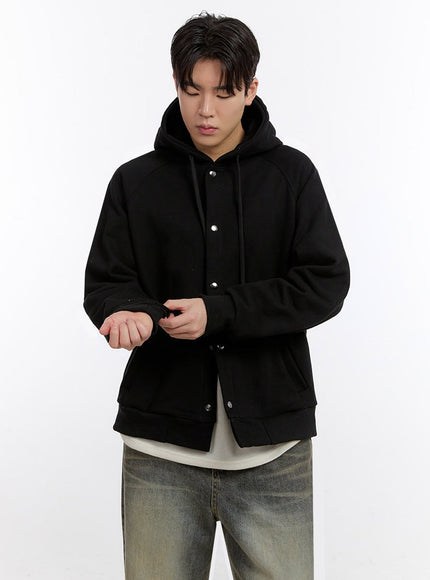 Men's Urban Buttoned Hooded Jacket IF528