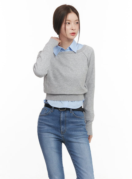 Essential Boat-Neck Sweatshirt CM511