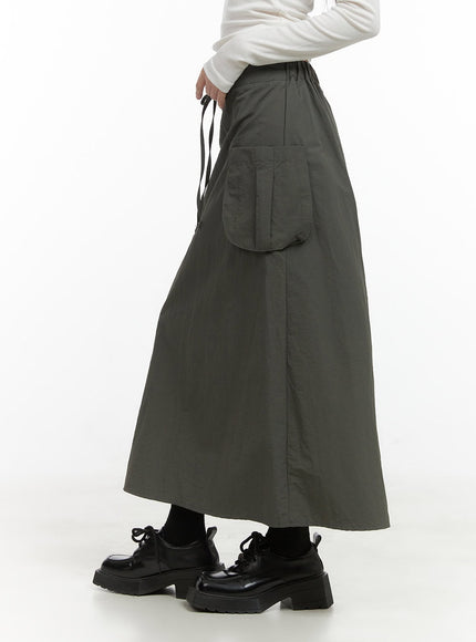 nylon-pocket-cargo-maxi-skirt-co410