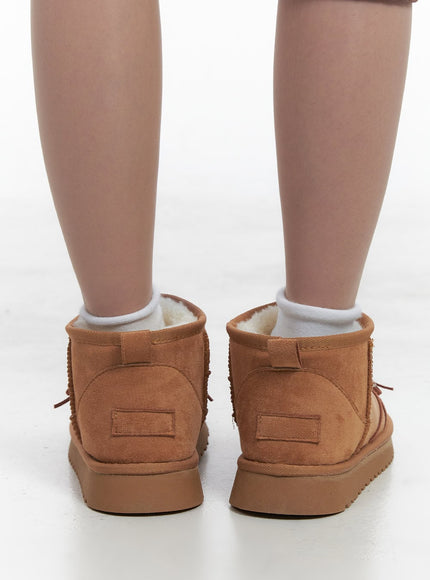 Ribbon-String Ugg Boots CJ514