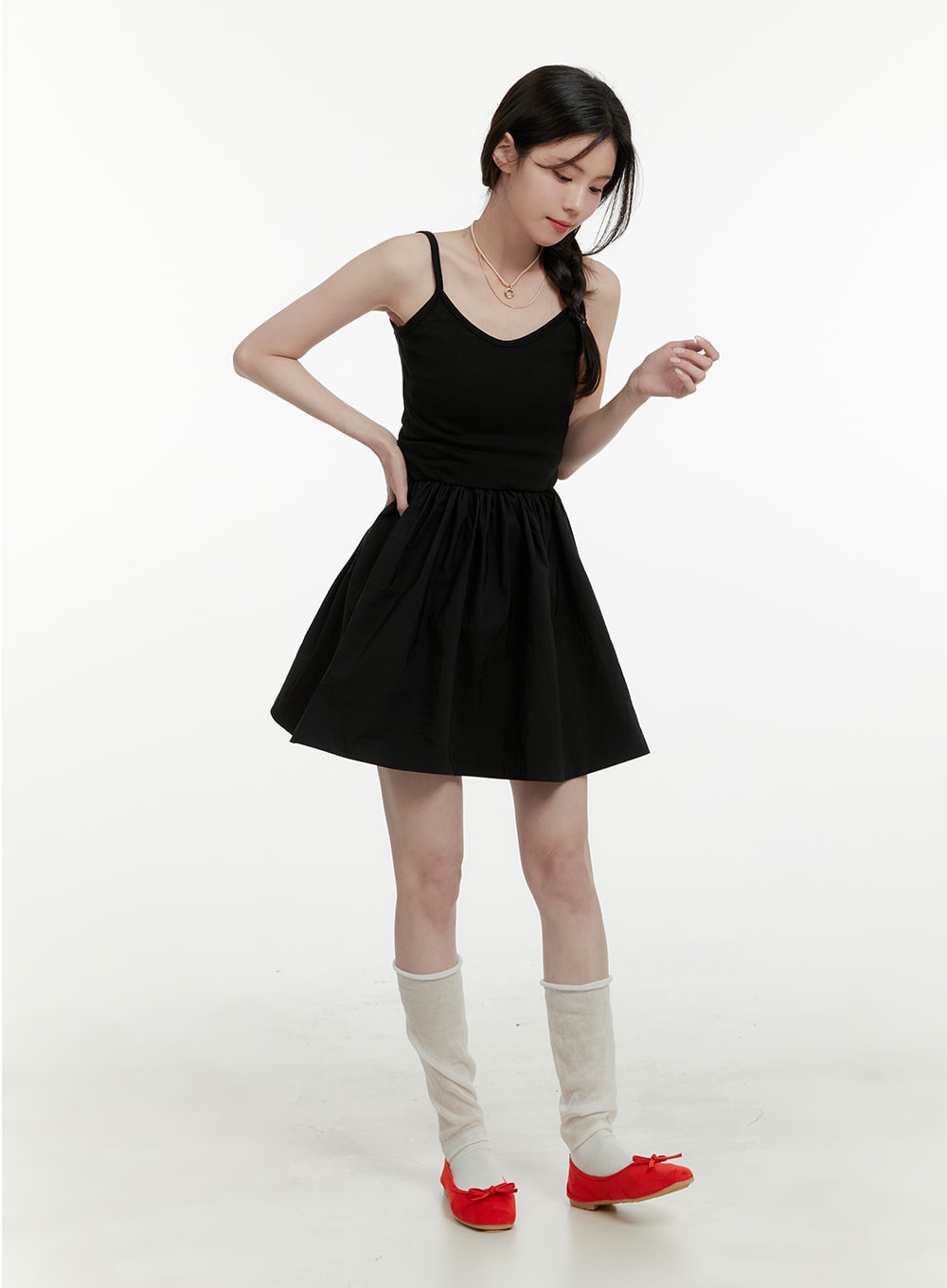 flare-mini-sleeveless-dress-oa405