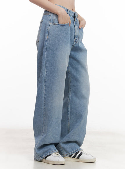 Kyli Washed Wide-Leg Jeans CM512