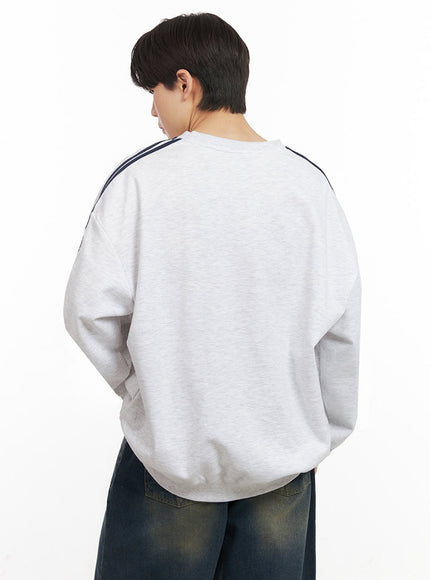 Men's Oversized Star Graphic Sweatshirt IJ517