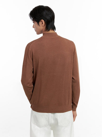 mens-classic-mock-neck-long-sleeve-shirt-in401