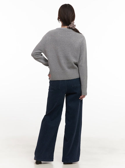 Jasmine Fleece-Lined Wide-Leg Jeans CJ515