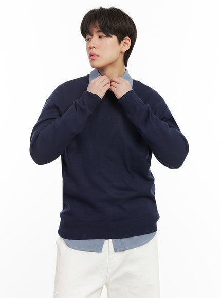 Men's V-Neck Cashmere Sweater IJ517