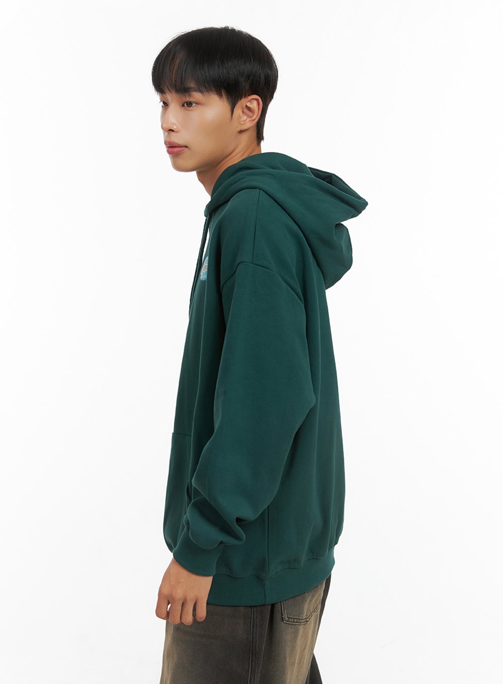 mens-graphic-hooded-sweatshirt-dark-green-is420