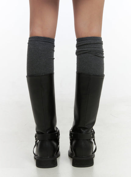 buckle-chic-faux-leather-midi-boots-co415