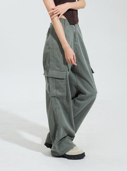 Cut Out Cargo Pants IY318