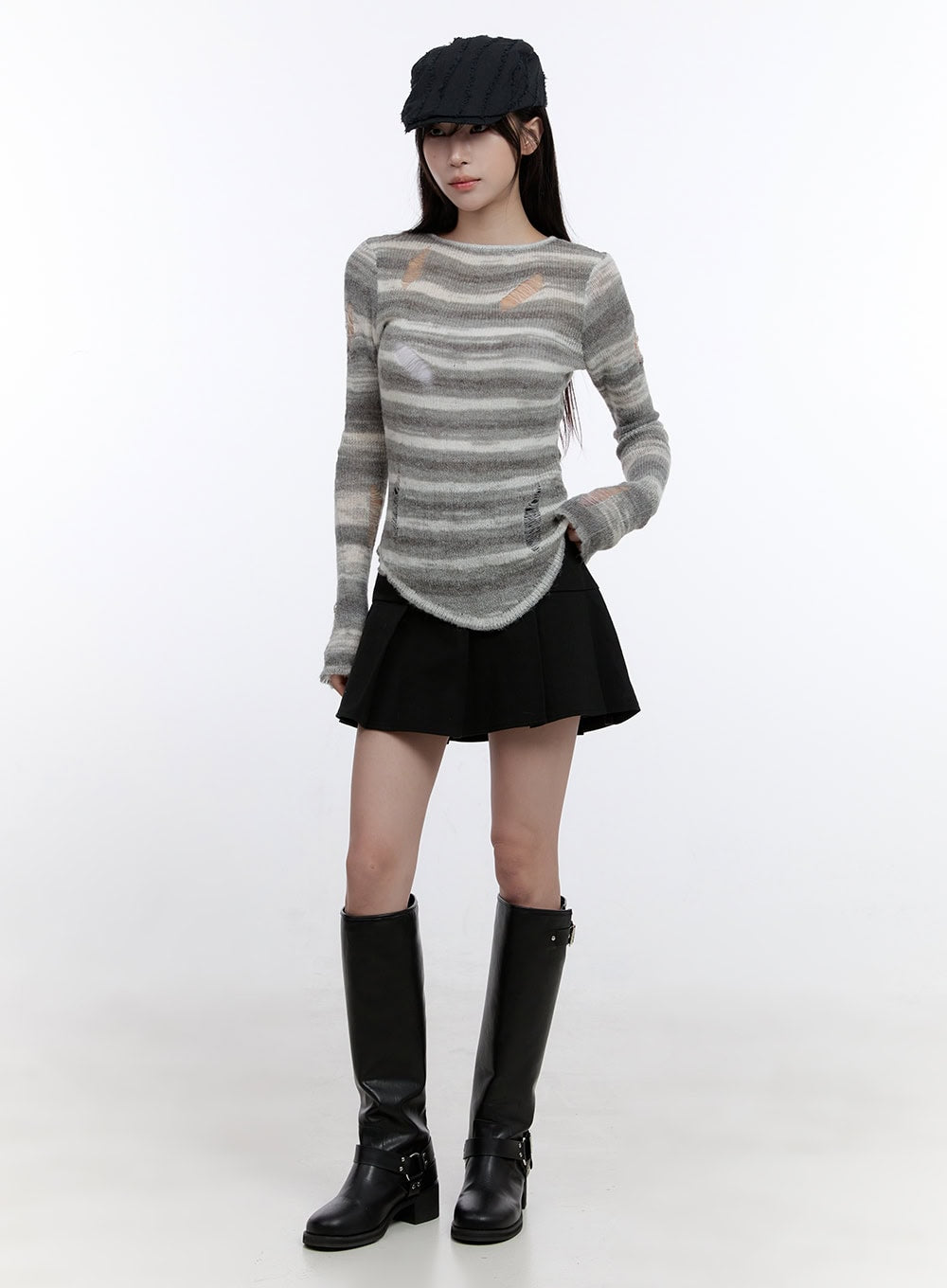 stripe-destroyed-long-sleeve-knit-top-co419