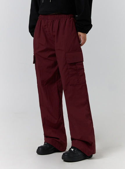 terry-middle-waist-solid-pocket-cargo-pants-cd329