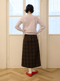 plaid-pleated-maxi-skirt-od327