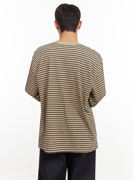 Men's Striped Oversized T-Shirt IF517