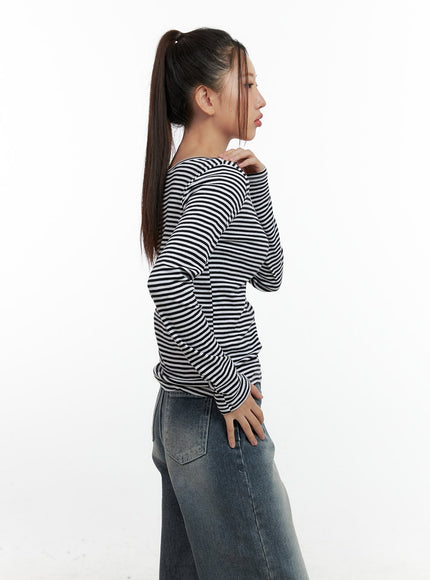 striped-cotton-u-neck-long-sleeve-tee-cn412