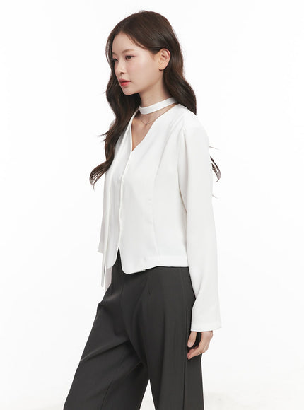 elegant-buttoned-v-neck-blouse-top-cm511