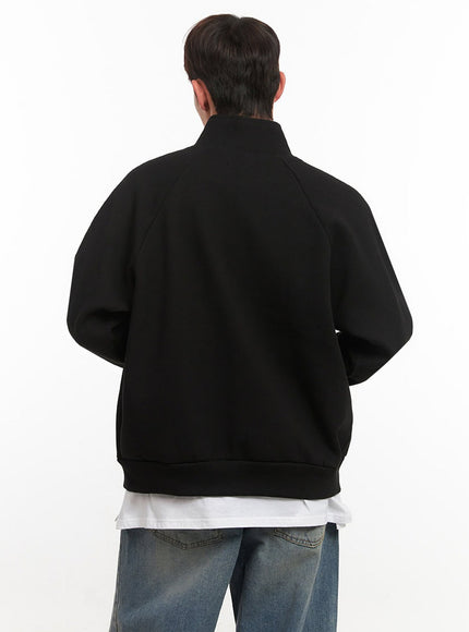 Men's Button-Neck Zip-Up Jacket IF517