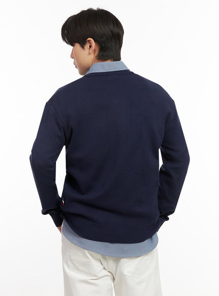 Men's V-Neck Cashmere Sweater IJ517