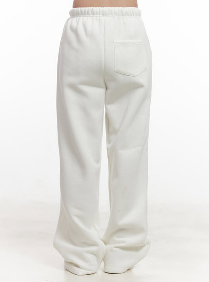 Fleece-Lined Wide-Fit Sweatpants CJ514