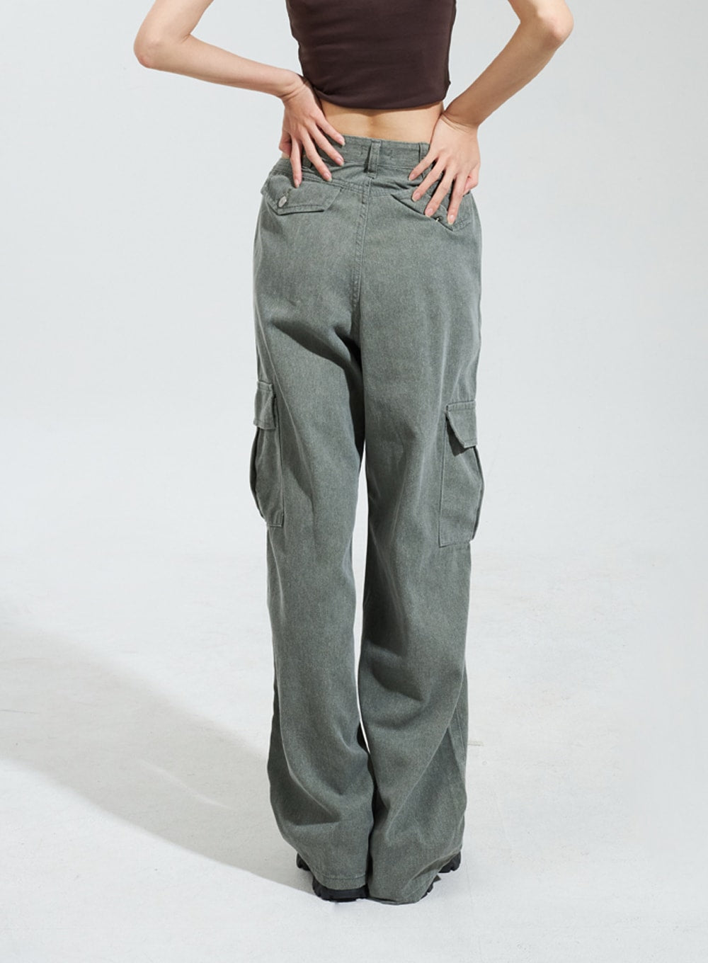 Cut Out Cargo Pants IY318