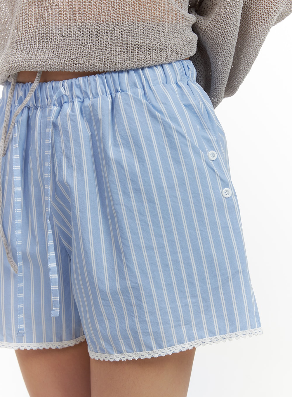 striped-drawstring-shorts-oa416