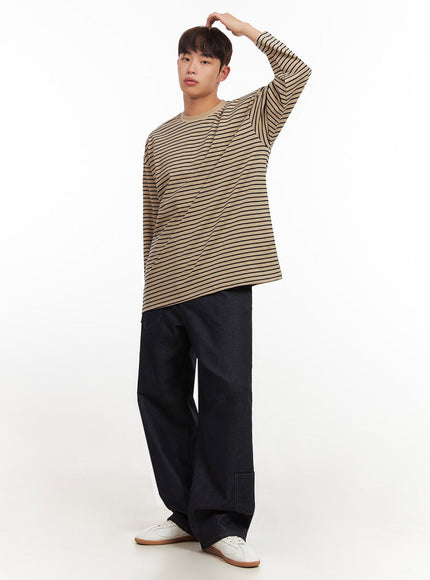 Men's Striped Oversized T-Shirt IF517