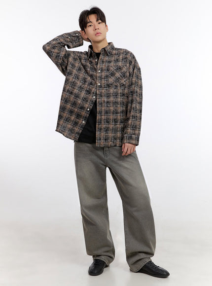 Men's Long-Sleeve Flannel Shirt IF528