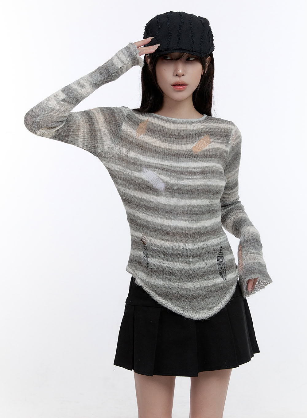 stripe-destroyed-long-sleeve-knit-top-co419