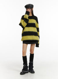 wool-blend-stripe-contrasting-knitted-long-sleeve-top-cj415